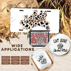 Tintnut Leopard Permanent Vinyl 8 Pcs 12x10in Black White Adhesive Vinyl | - Image 6