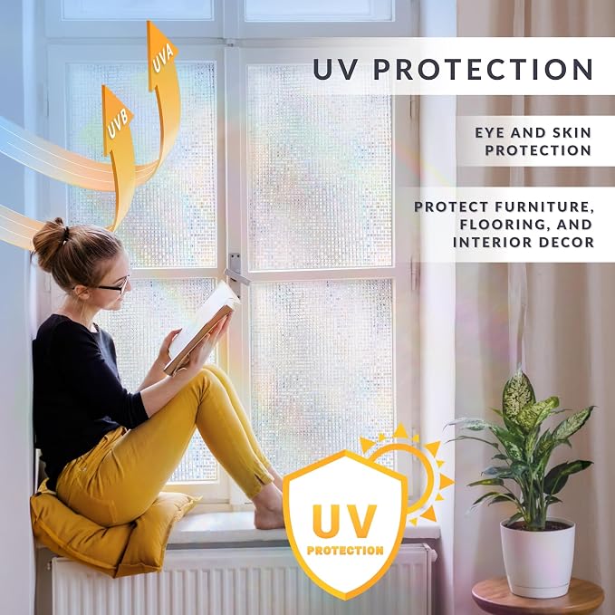 Pixel Rainbow Light Effects Window Privacy Film by Artscape - Image 8