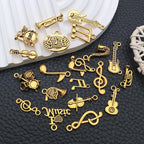WOCRAFT 60pcs Antique Gold Music Bracelet Charms - Image 5