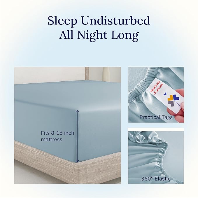 California Design Den Fitted Sheet Queen - Image 6