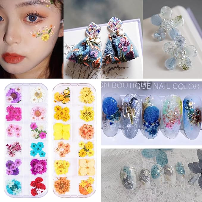 60Pcs Small Dried Pressed Flowers - Image 4