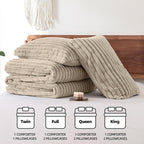 Smoofy Fluffy King Size Comforter Set 3 Pieces - Image 7