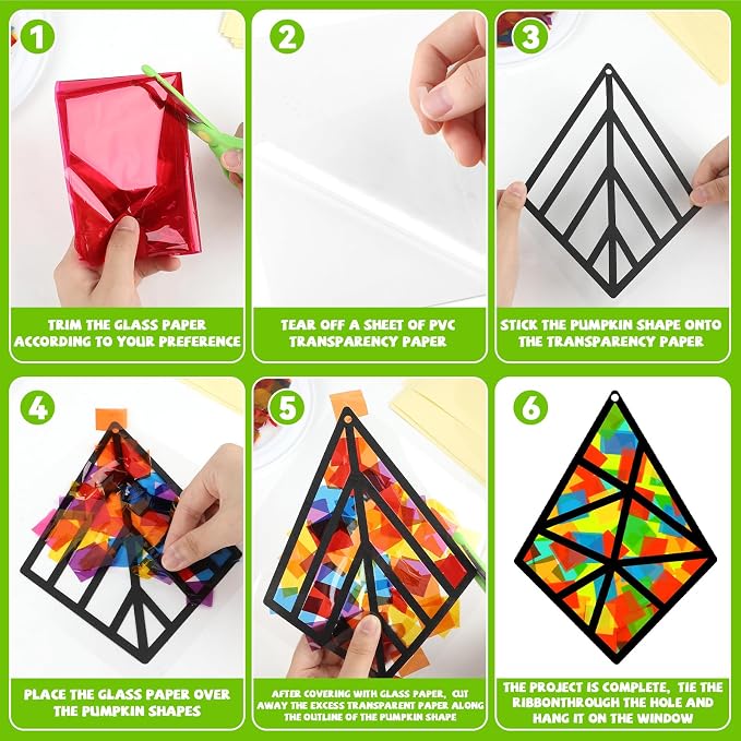 Lonfliness 30 Sets Sunday School Kite Suncatcher Crafts VBS DIY Window Stain - Image 3