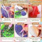 UPINS DIY Kit, Diamond Art Painting Coasters - Image 3