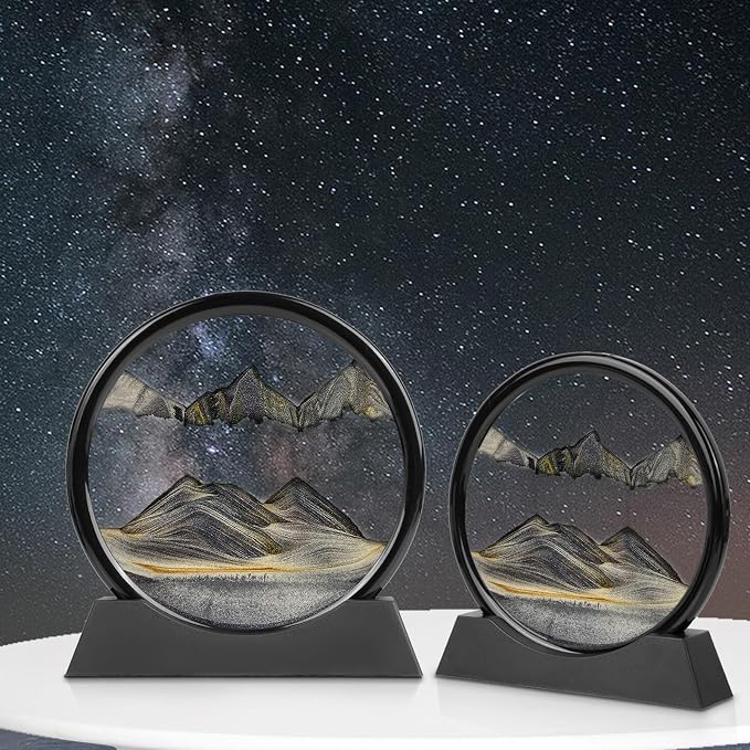 Meeitec Moving Sand Art, 3D Liquid Motion Deep Sea Sandscape Color Quicksand - Image 5