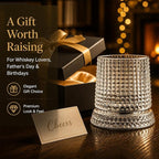 Rotating Whiskey Glass with Large Ice Ball Mold, Single Spinning Crystal - Image 9