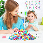 Junkin 1000 Pcs Magic Noodles Foam Crafts Puffs Corn Super Crafts Arts Kit Bulk - Image 5