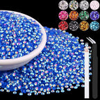 8000PCS 3mm Resin Jelly Rhinestones in Bulk, Bedazzling Flatback Crystals by BELLEBOOST