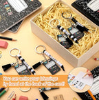 Suncalla 996 Pcs 24 Set Back to School Student Composition Keychain Kit | - Image 4