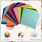 46 Pcs Felt Fabric Sheets, 12 x 12 Inch 46 Colors Felt Pack, 1 mm Thick | Soft - Image 3