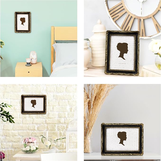 AELS 5x7 Inch Vintage Picture Frame, Elegant Antique Photo Frames - Image 4