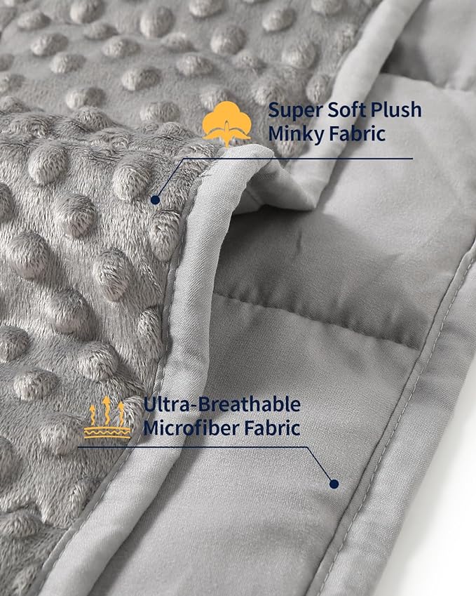 Mr. Sandman Weighted Blanket for Adults Queen Size 15 lbs, Soft Cooling Heavy - Image 3
