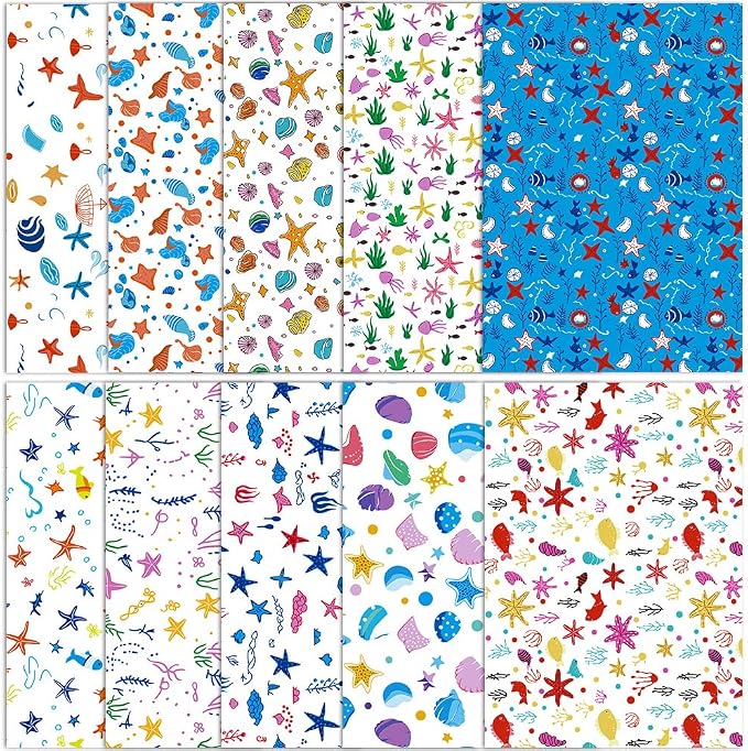 ONEART | 10 Pieces Clear PVC Vinyl Sheets, A4 Size See Through Waterproof Vinyl - Image 3