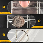 ANKHOH Zippered Coin Collection Book, 200 Pockets and 30 Bill Sleeves | PU - Image 5