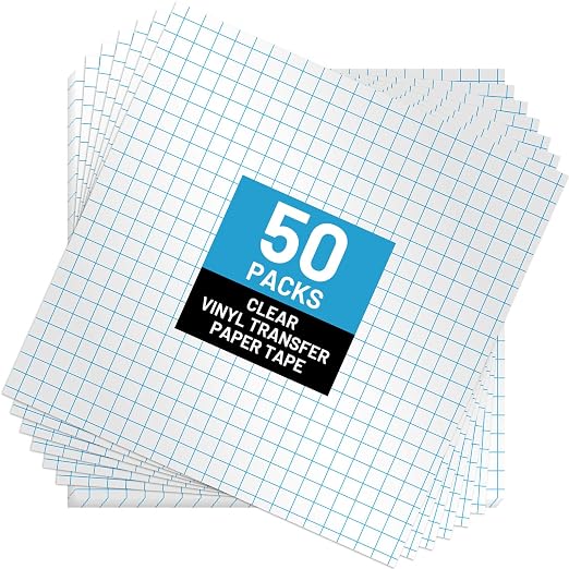 selizo Transfer Paper, 50 Pack Contact Paper Clear Transfer Tape Bulk by selizo