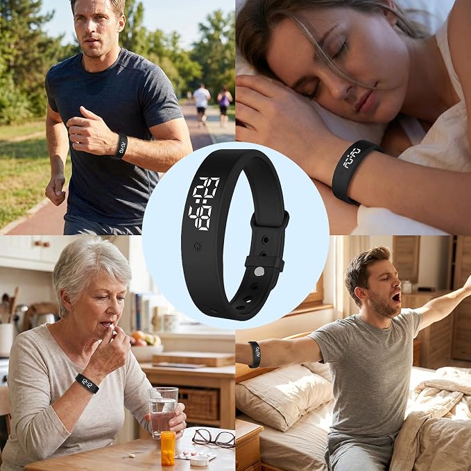 Vibrating Alarm Wristband Wrist Alarm Clock Watch Vibrating Band Vibrates - Image 9
