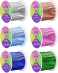 Mandala Crafts 8 GA Pink Green Blue Assorted Anodized Aluminum Craft Wire | 120 by MandalaCrafts