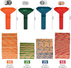 L LIKED 150 Assorted Flat Striped Coin Wrappers & 4 Coin Sorters Tubes - Image 2