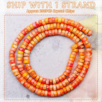 Natural Stone Heishi Beads for Necklace Making, 4 mm x 2 mm Small Flat Round - Image 2