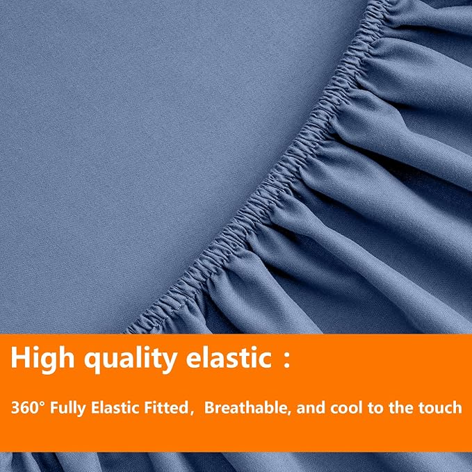 TAIMIT Slate Blue Queen Size Comforter Set - Image 6
