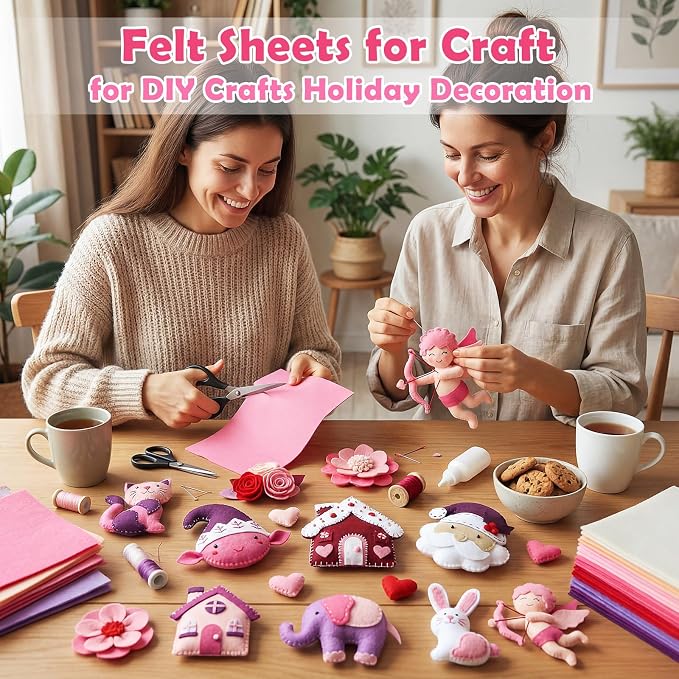 Tegeme 100 Pcs 8 x 12 Inches Felt Fabric Sheet - Image 5