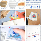 BESARME 200 Pcs Push Pins for Bulletin Board, Thumb Tacks for Cork Board | Blue - Image 7