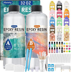 IGaiety Epoxy Resin 32 OZ, Epoxy Resin Kit, Crystal Clear Resin Not Yellowing by IGaiety