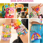 Pastel Pony Beads 1000+pcs Acrylic Kandi Beads Refill Plastic Pony Bead - Image 3