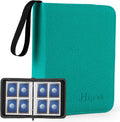 4 Pocket Card Binder for 400 Cards, Premium PU Zipper Card Collection Album by Hijvxk