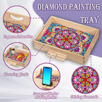 EWJRNSF Diamond Art Kits for Adults Wooden Serving Trays - Image 5