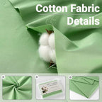 100% Combed Cotton Fabric by The Yard, 66 inches Wide, Premium Soft Breathable - Image 2