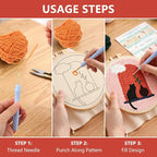DIY Punch Needle Kit, Cat on the Windowsill - Image 5