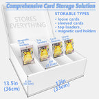 YYDS 4 Pack Trading Card Storage Box, Baseball Card Storage - Image 4