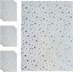 Transparent Waterproof PVC Vinyl 10 Pcs 8.3 x 11.8 inches Iridescent Shine - Image 2