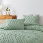 Andency Sage Green King Comforter Set, Boho Soft Fluffy Warm Lightweight - Image 6