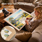 Jigsaw Puzzle Board for 1000 Pieces, Foldable Puzzle Board, 31.5" x 24" Felt - Image 4