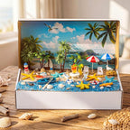 Teyva Daily 48 Pcs Summer Beach Diorama Kit Habitat Project Box Set Beach - Image 6