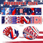 Hosuly 40 Pcs Red White Blue Stars Jelly Fabric - Image 2