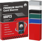 600 Pack MTG Card Sleeves, Matte Card Sleeves, Tear Resistant Card Protectors 6 by Unknown