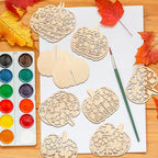 COCHIE DIY 3D Fall Pumpkin Wood Crafts to Paint - Image 6