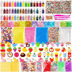 175 Pack Slime Making Supplies Kit, Slime Add Ins Accessories Includes Slimes by JMUQ