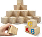 Cheardia 30 Pack 2 Inch Wooden Blocks by Cheardia