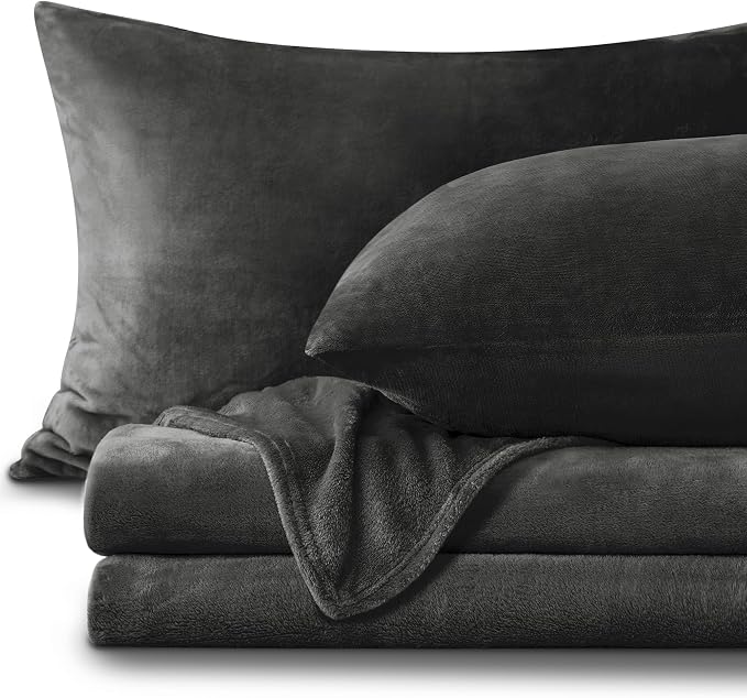 BEDELITE Flannel Sheets Full Size Dark Gray by BEDELITE