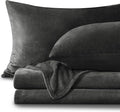 BEDELITE Flannel Sheets Twin Size Dark Gray by BEDELITE