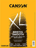 Canson XL Series Bristol Paper, Foldover Pad, 9x12 inches, 25 Sheets by Unknown