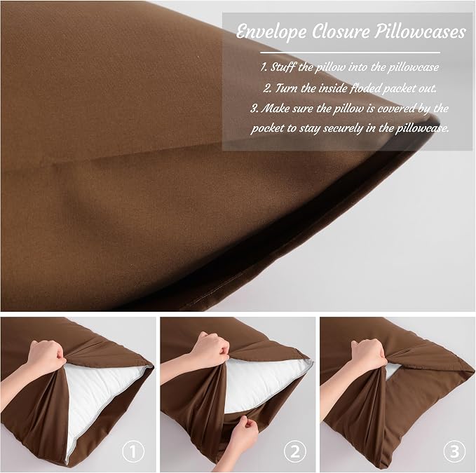 NTBAY 2 Pack Body Pillowcase, 20x54 inches, Microfiber, Wrinkle-Free, - Image 2
