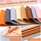 Tegeme 100 Pcs 8 x 12 Inches Felt Fabric Sheet - Image 4
