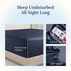 California Design Den Queen Size Fitted Sheet, Deep Pocket Soft 400 Thread - Image 6