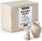 WOODOVER Premium Air Dry Clay White, 10 lb – Natural Modeling Clay by Woodover