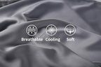 Bamboo Viscose Zippered Pillow Cases Standard Size Set of 2, 400 Thread Count - Image 2